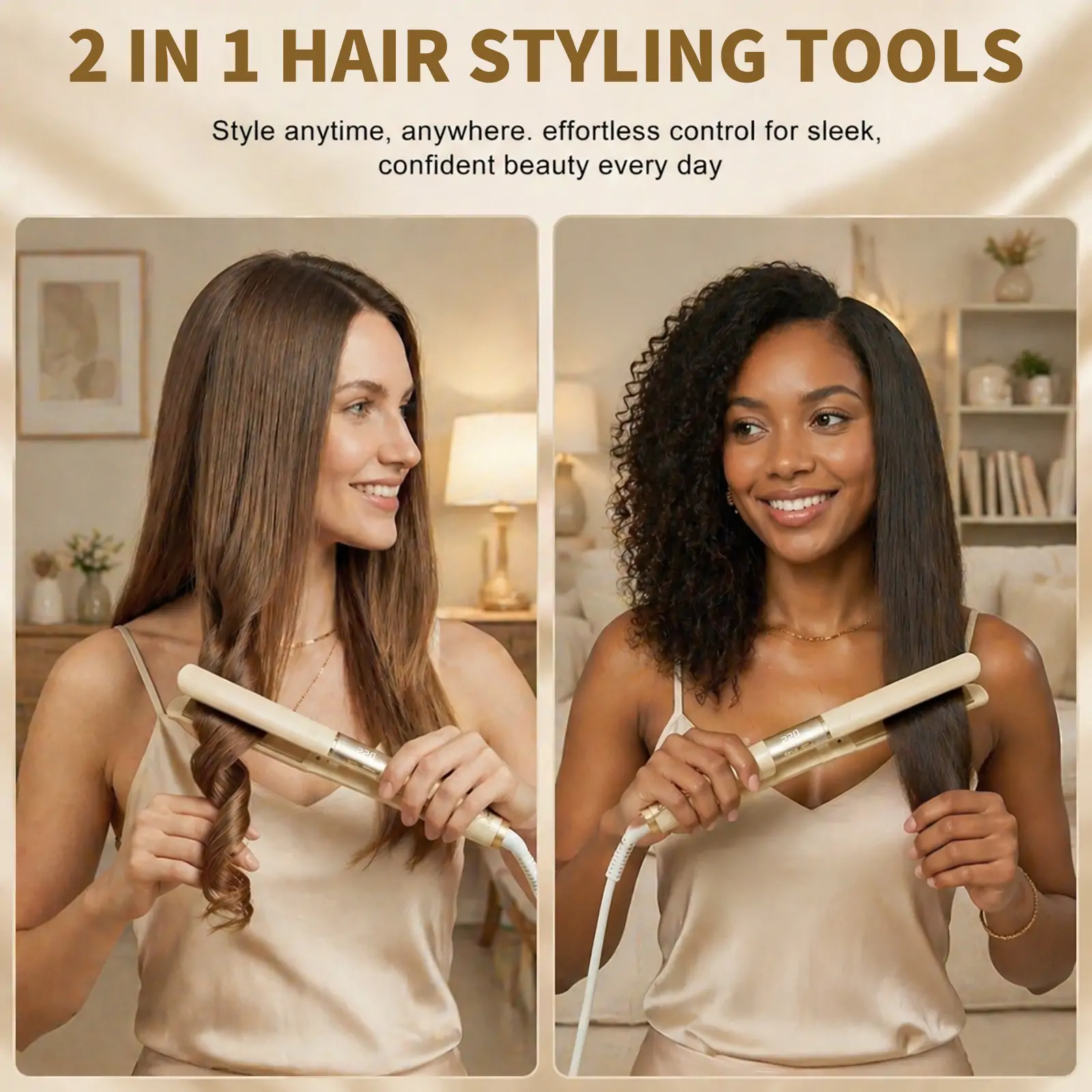 Hair Straightener (Beige) - Image 2